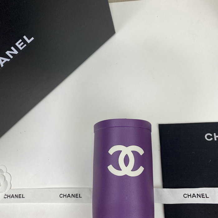 Chanel Wellington Boots Purple CS02171