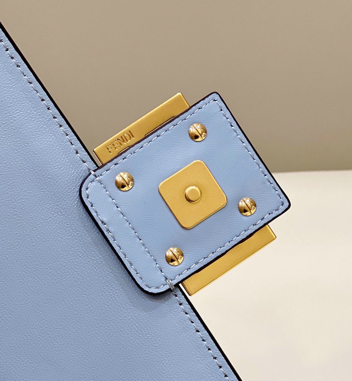 Fendi Baguette Chain Midi Bag Blue F8533