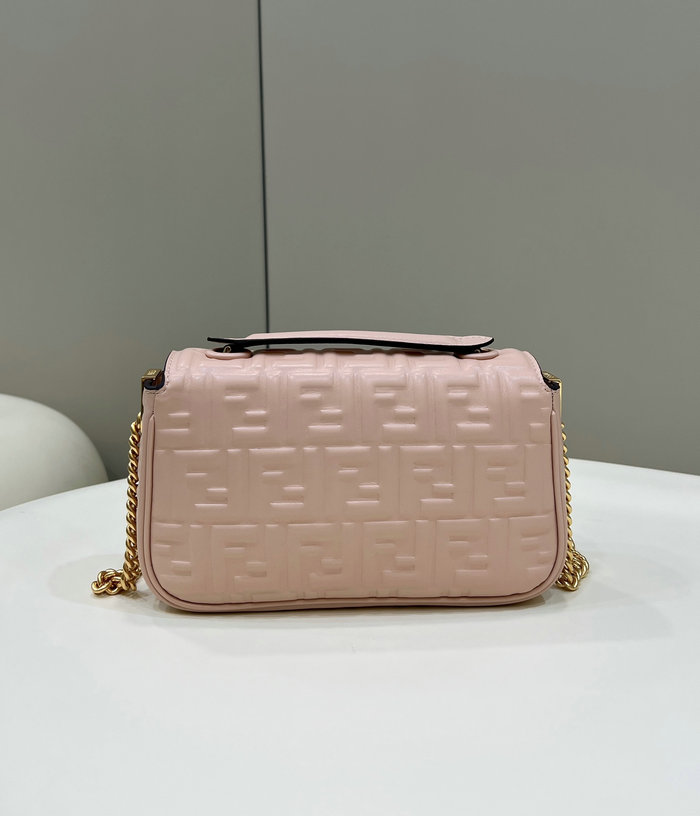 Fendi Baguette Chain Midi Bag Pink F8533