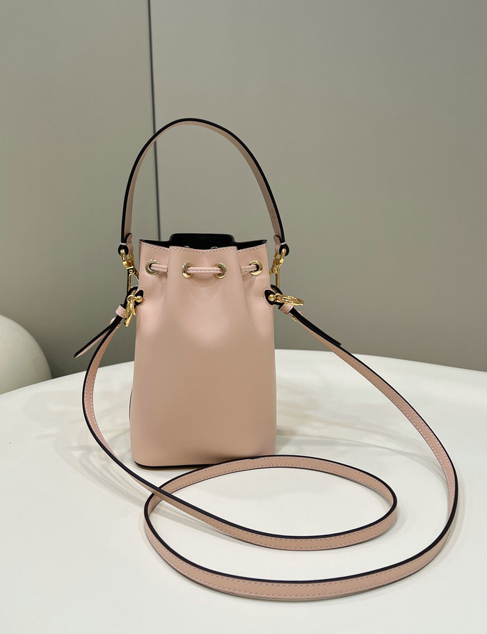 Fendi Mon Treso Bucket Bag Pink F8288