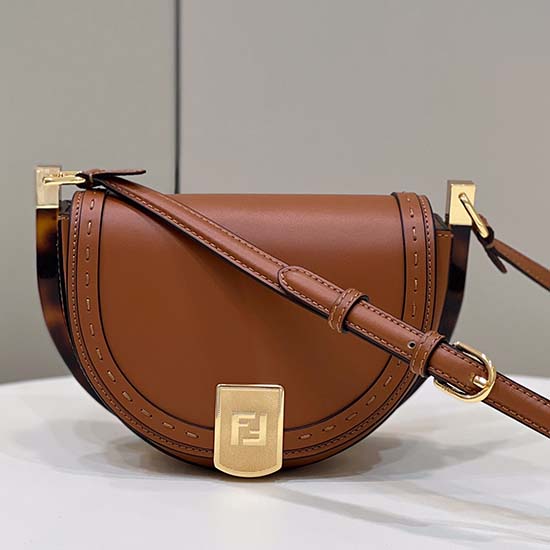 Fendi Moonlight Leather Bag Brown F80008