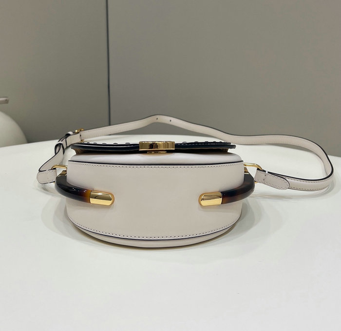 Fendi Moonlight Leather Bag White F80008