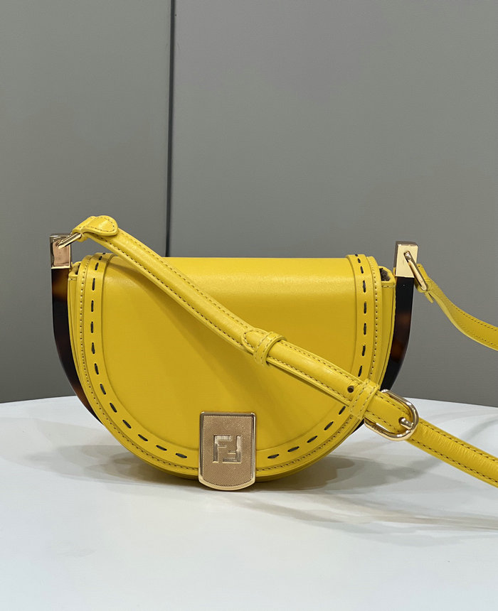 Fendi Moonlight Leather Bag Yellow F80008