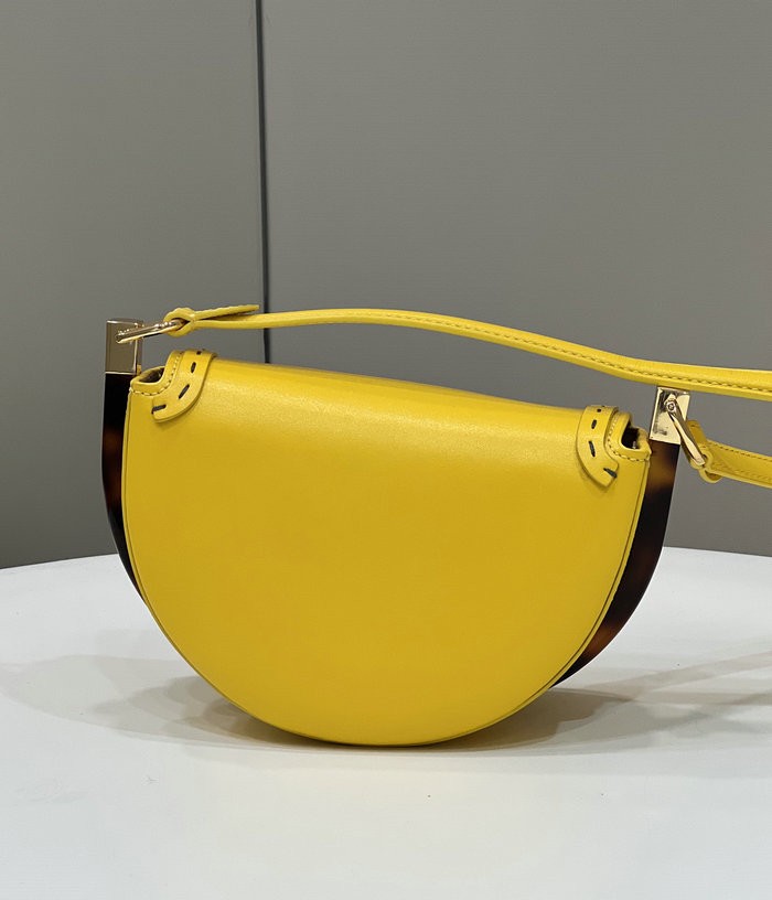 Fendi Moonlight Leather Bag Yellow F80008