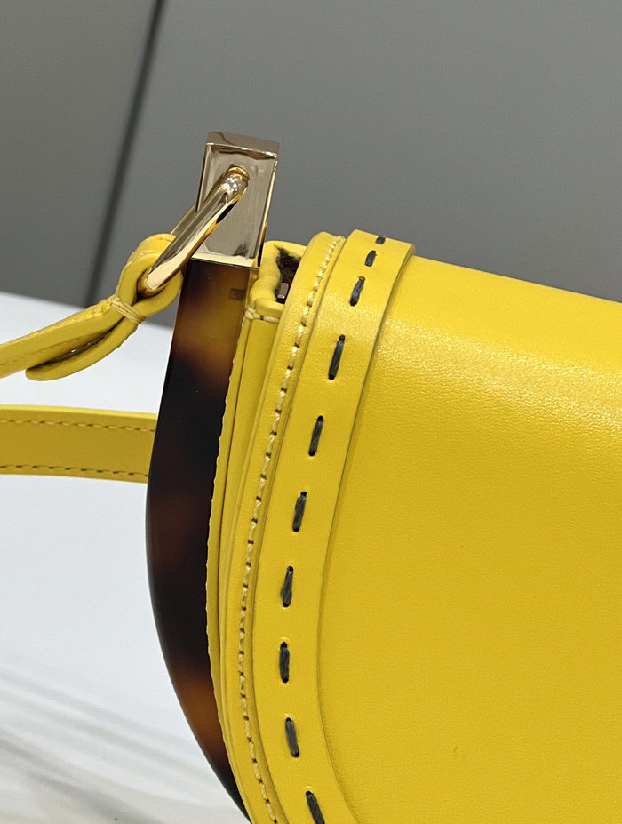 Fendi Moonlight Leather Bag Yellow F80008