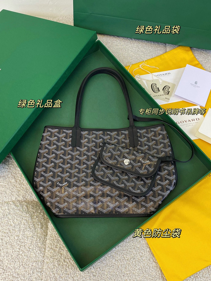 Goyard Goyardine Mini Tote Bag Black G6003