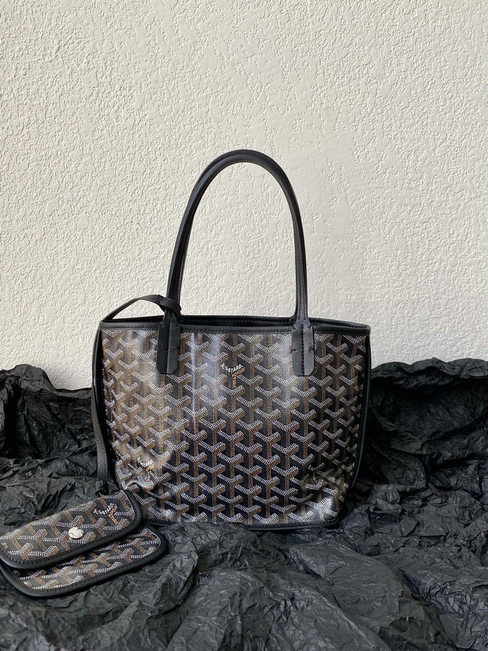 Goyard Goyardine Mini Tote Bag Black G6003