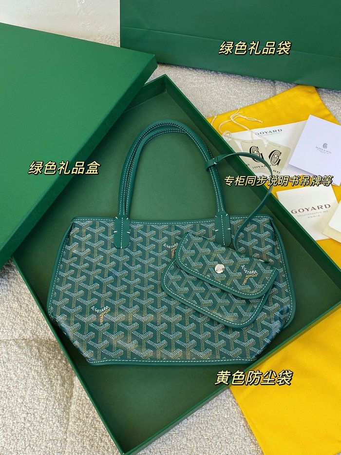 Goyard Goyardine Mini Tote Bag Green G6003