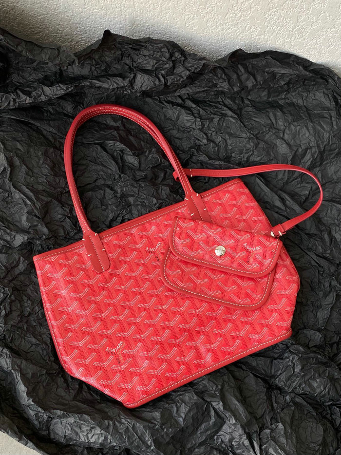 Goyard Goyardine Mini Tote Bag Red G6003