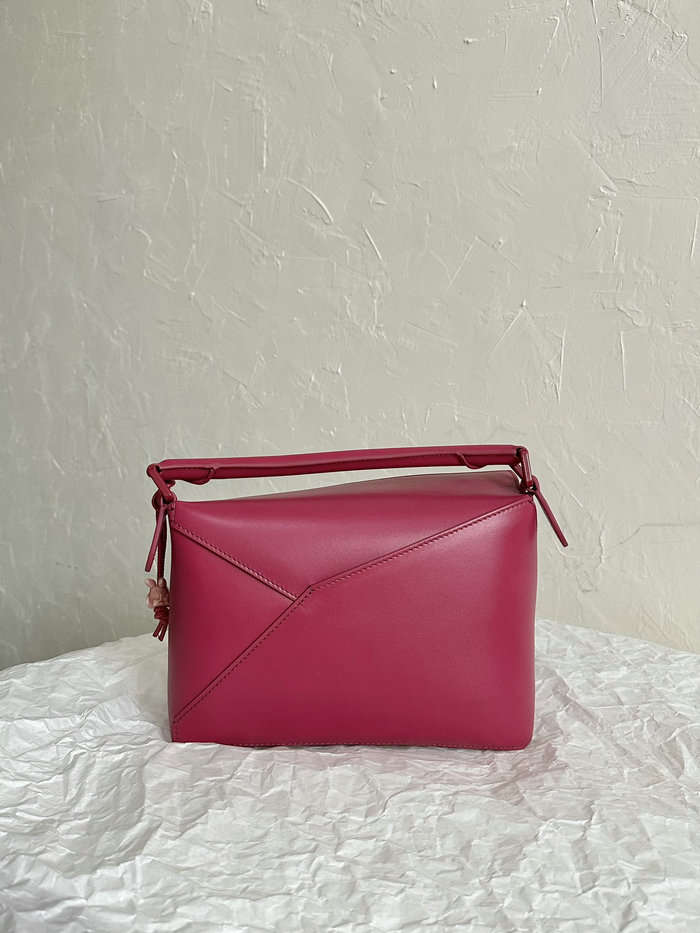 Loewe Small Puzzle Edge Leather Bag Pink L02231