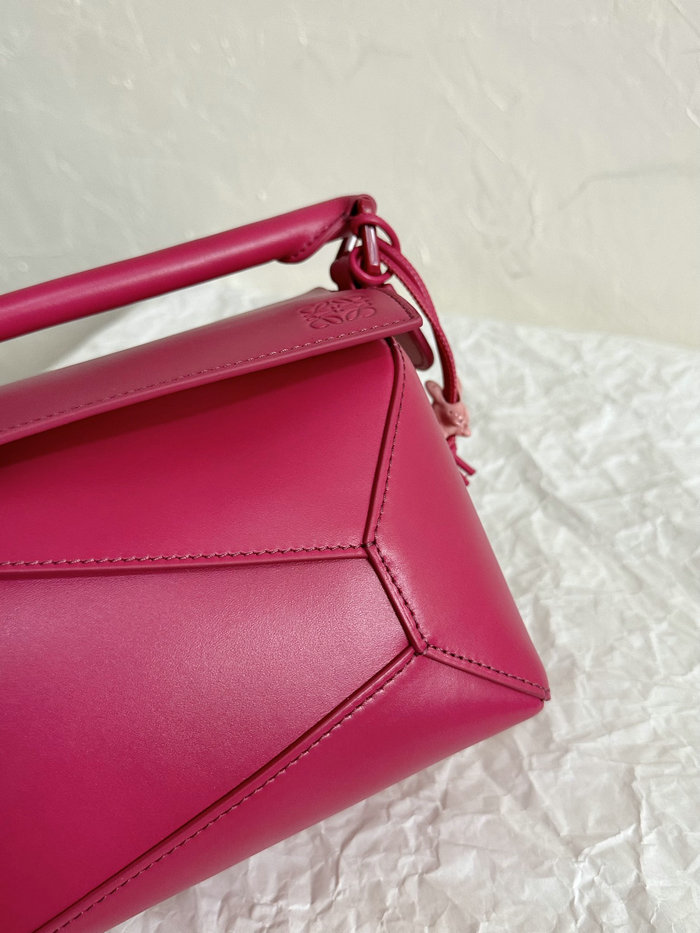 Loewe Small Puzzle Edge Leather Bag Pink L02231