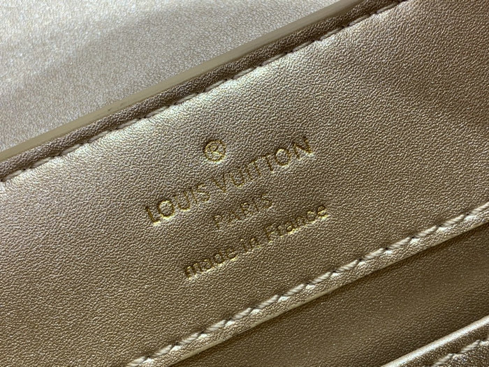 Louis Vutton Embossed Crocodile Capucines Mini Gold N81190