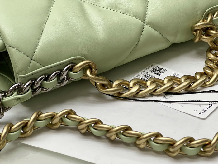 Chanel 19 Lambskin Flap Bag Green AS1160