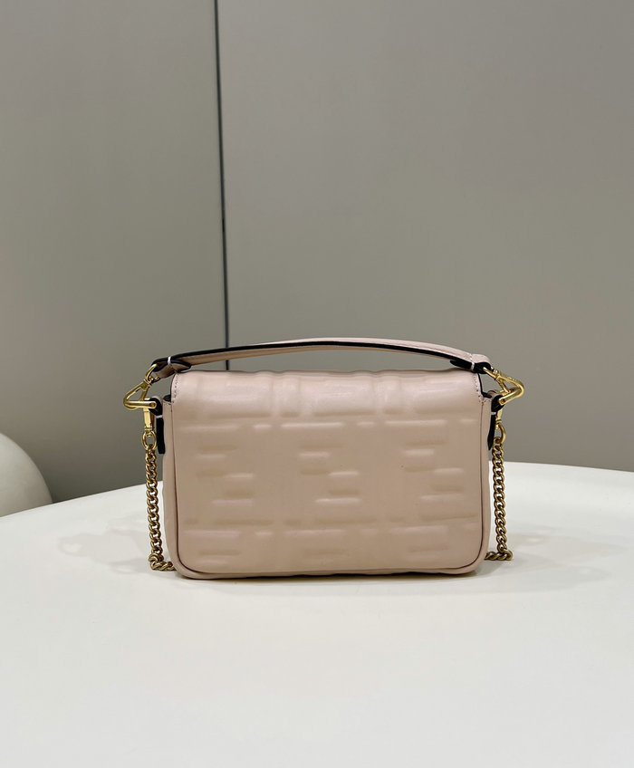 Fendi Baguette Mini leather bag Beige F0191S