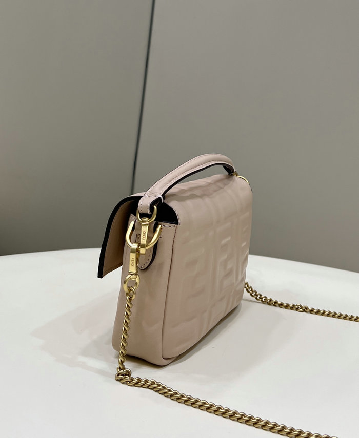 Fendi Baguette Mini leather bag Beige F0191S