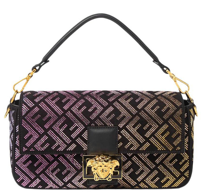 Fendi Fendace Baguette Shoulder Bag F8566