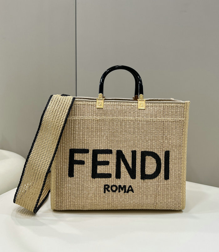 Fendi Sunshine Tote Bag Beige F8389