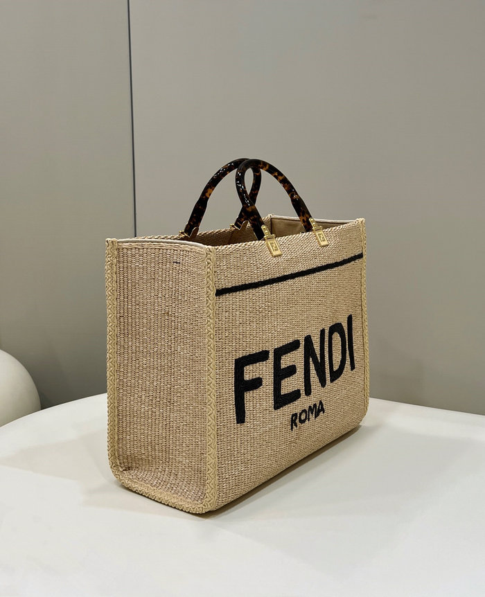 Fendi Sunshine Tote Bag Black F8389