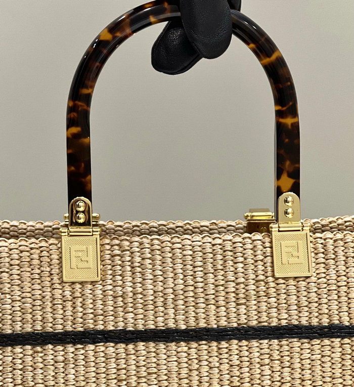 Fendi Sunshine Tote Bag Black F8389