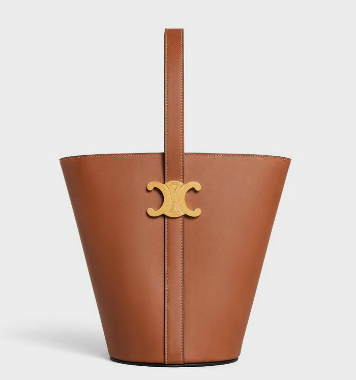 Celine Bucket Triomphe Tan C35302