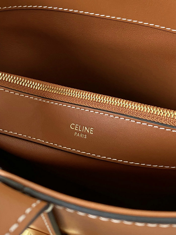 Celine Bucket Triomphe Tan C35302