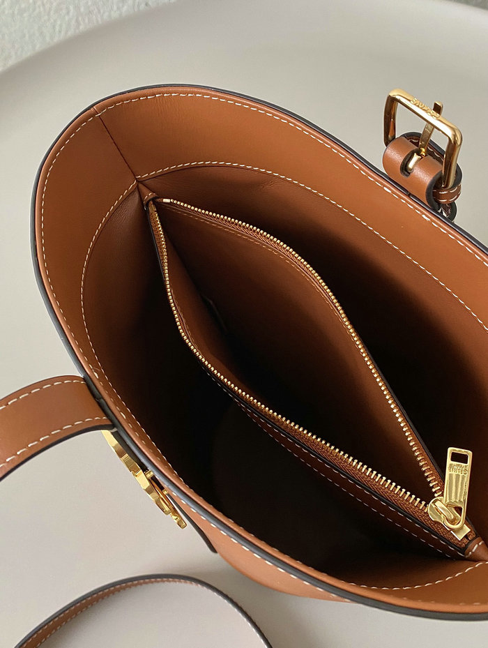 Celine Bucket Triomphe Tan C35302