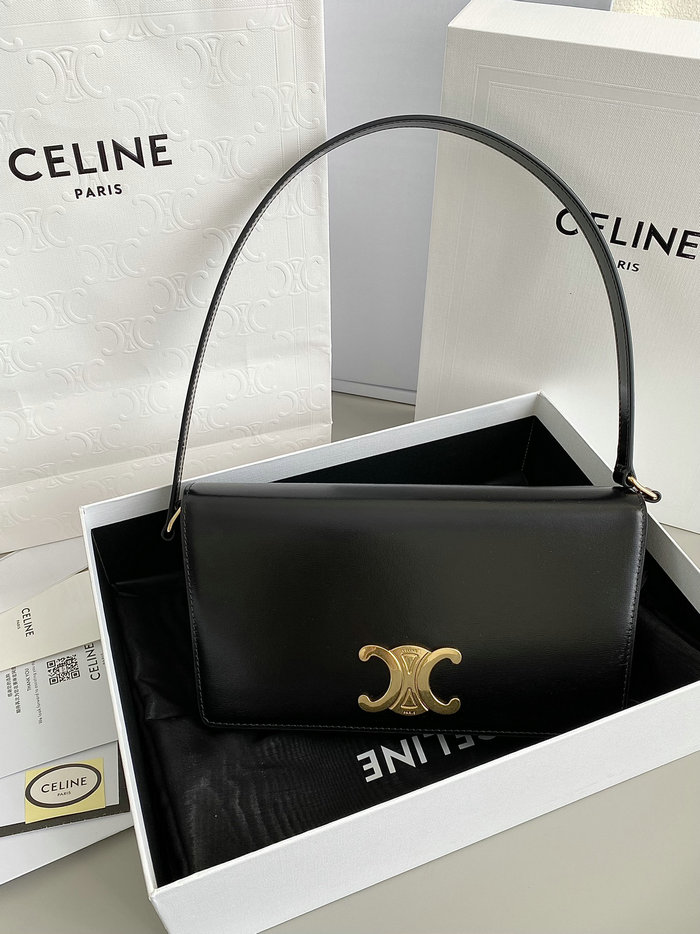 Celine Trapeze Triomphe Bag Black C35038