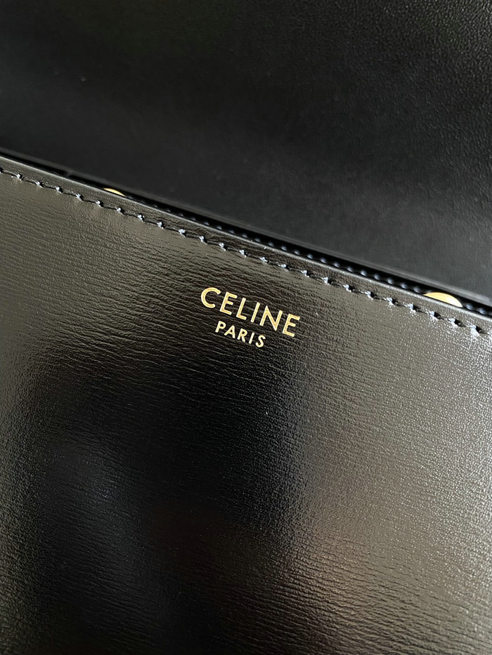 Celine Trapeze Triomphe Bag Black C35038