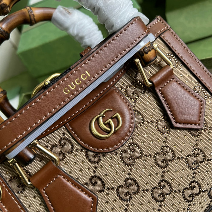 Gucci Diana Mini tote bag Camel 675800