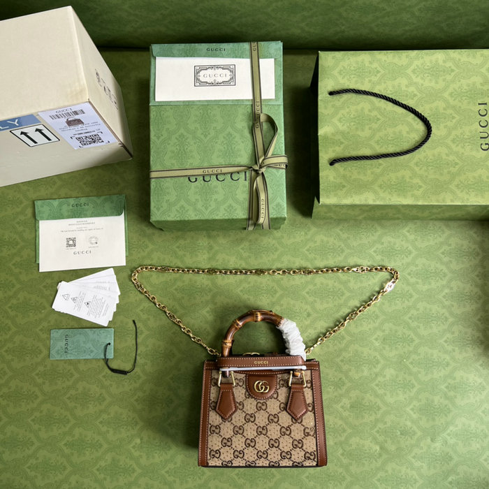 Gucci Diana Mini tote bag Camel 675800