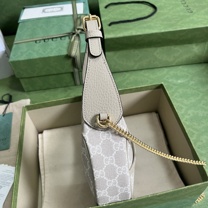 Gucci GG half-moon-shaped mini bag White 726843