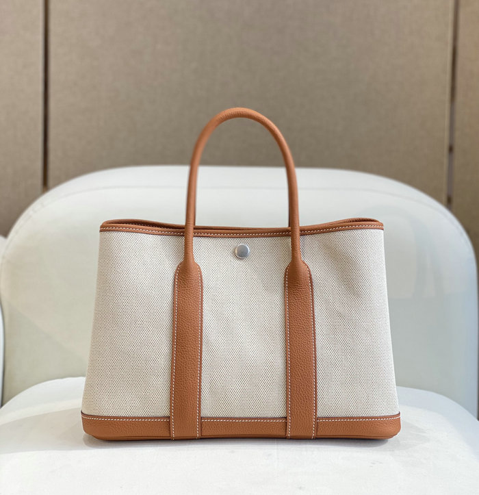 Hermes Canvas Garden Party 30 Bag HG030302