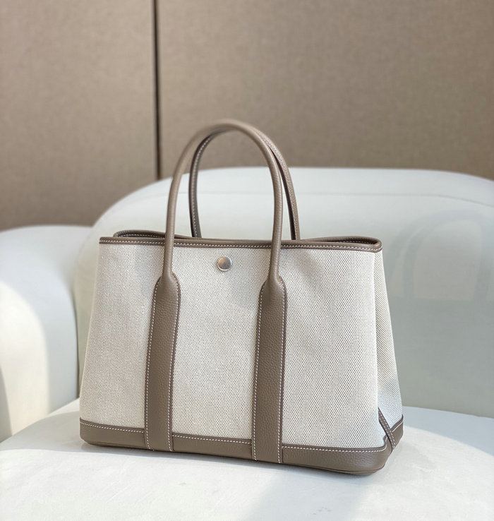 Hermes Canvas Garden Party 30 Bag HG030306