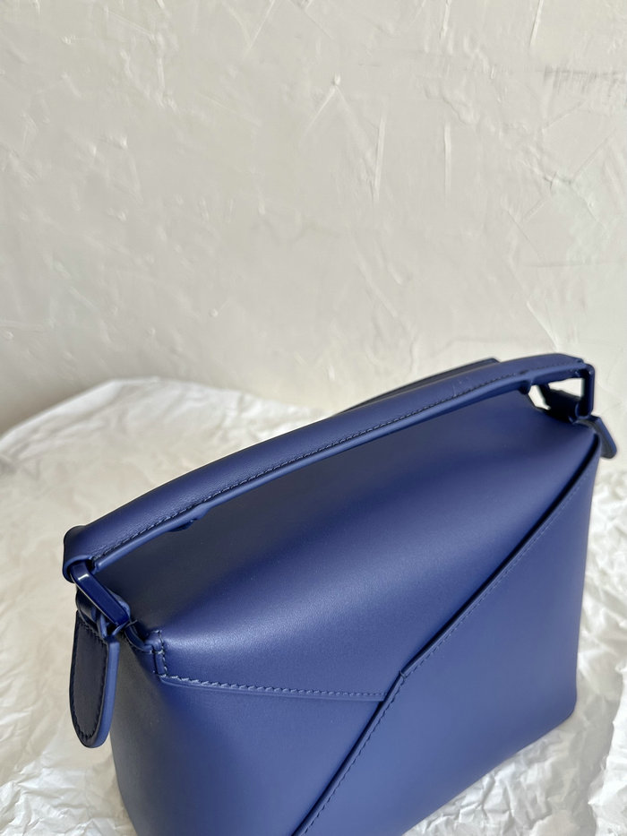 Loewe Small Puzzle Edge Leather Bag Blue L02231