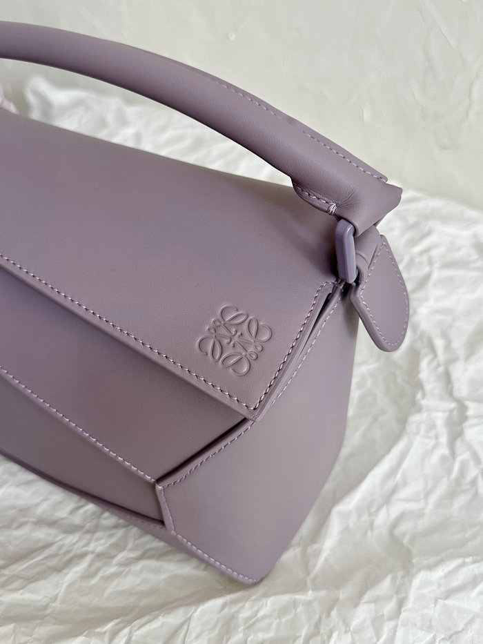 Loewe Small Puzzle Edge Leather Bag Purple L02231