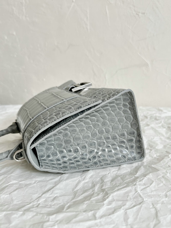 Balenciaga Hourglass Top Handle Bag Grey B59354B26