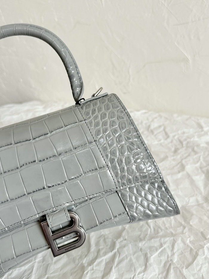 Balenciaga Hourglass Top Handle Bag Grey B59354B26