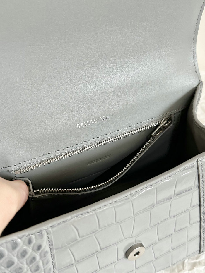 Balenciaga Hourglass Top Handle Bag Grey B59354B26