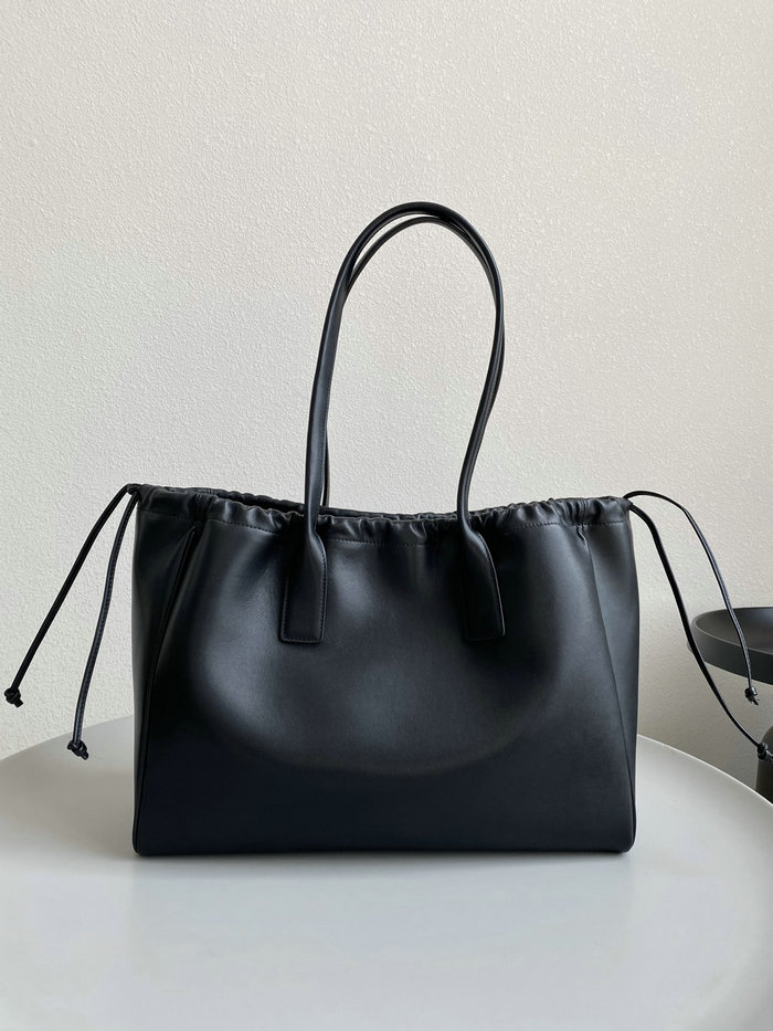 Celine Cabas Drawstring Cuir Triomphe Black CL35307