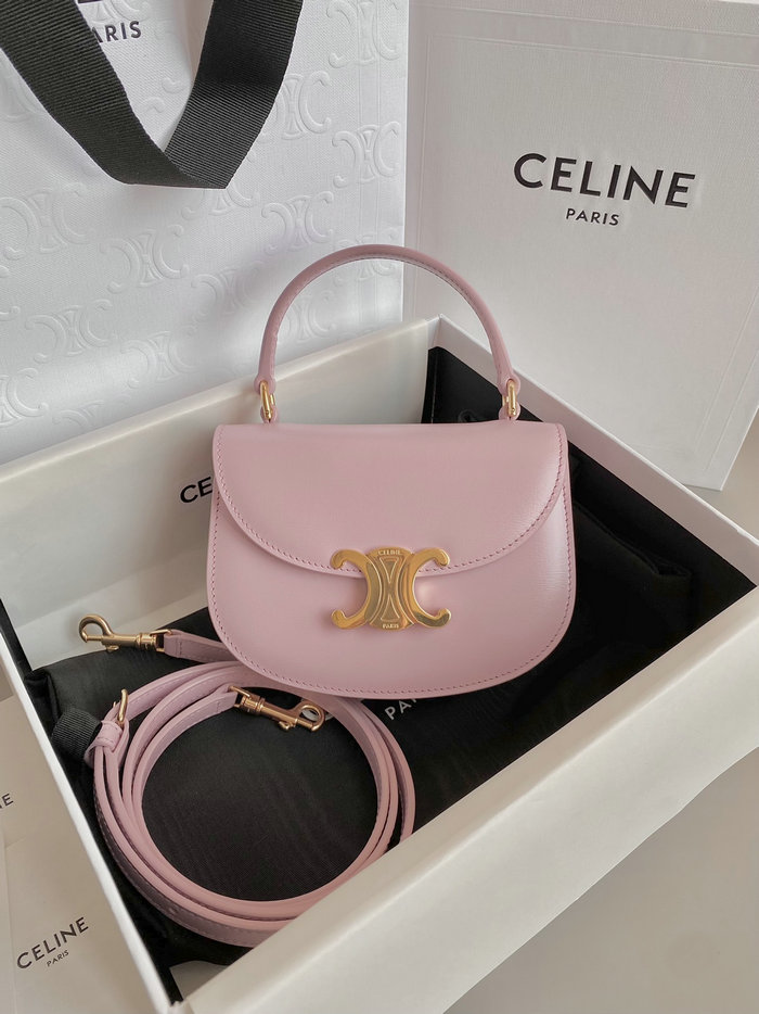 Celine Mini Besace Triomph Bag Pink C35022