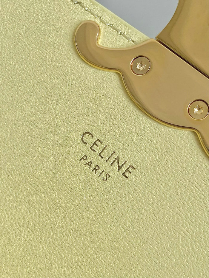 Celine Mini Triomphe Yellow C35021