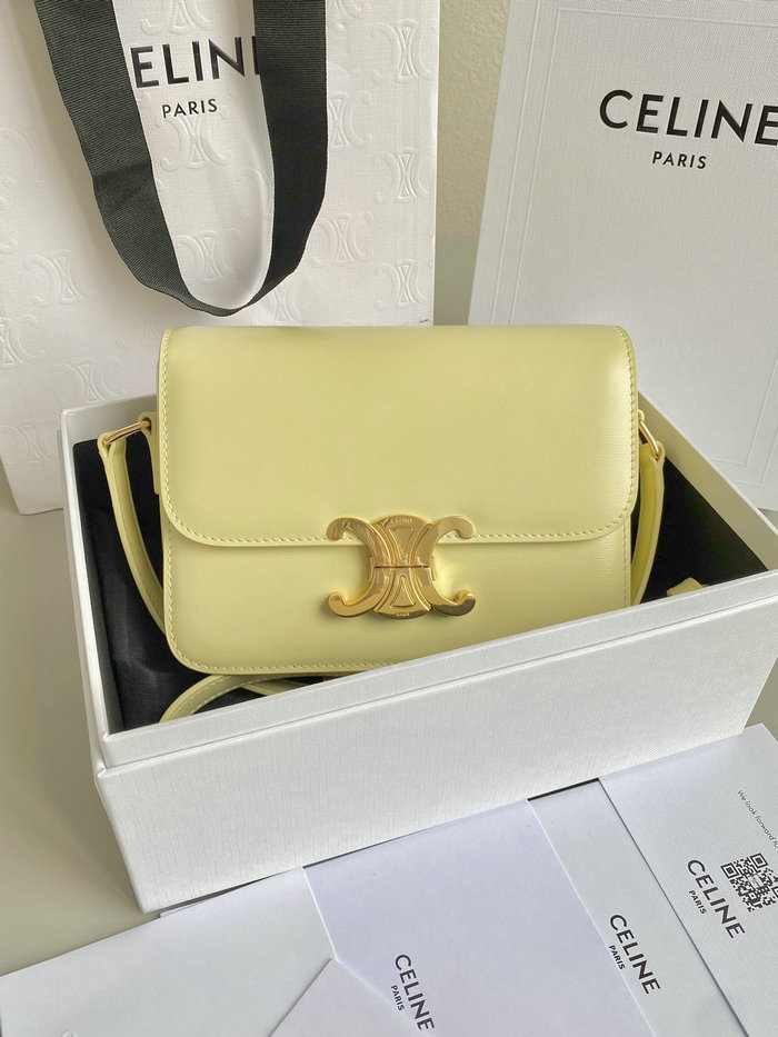 Celine Small Triomphe Bag Yellow CS35023