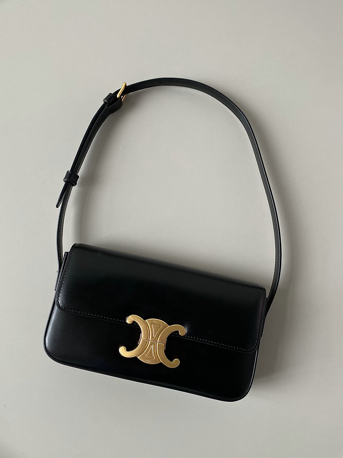 Celine Triomphe Shoulder Bag Black C35029