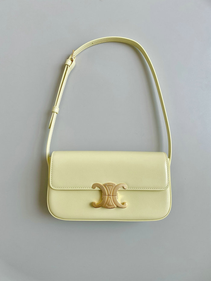 Celine Triomphe Shoulder Bag Yellow C35029