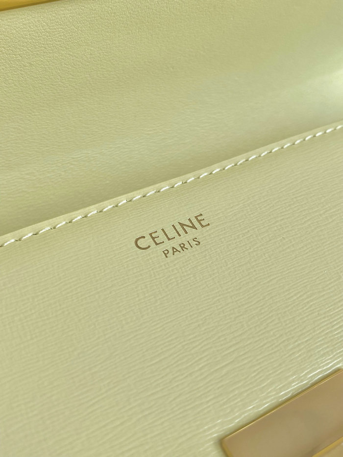 Celine Triomphe Shoulder Bag Yellow C35029