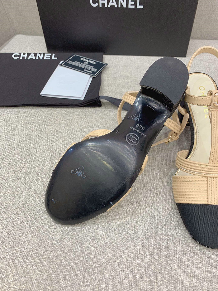 Chanel Sandals Beige CS03184