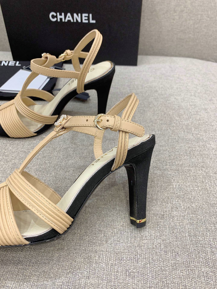 Chanel Sandals Beige CS03185