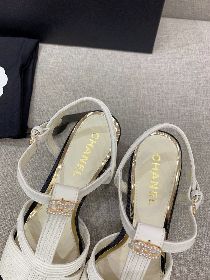 Chanel Sandals White CS03184