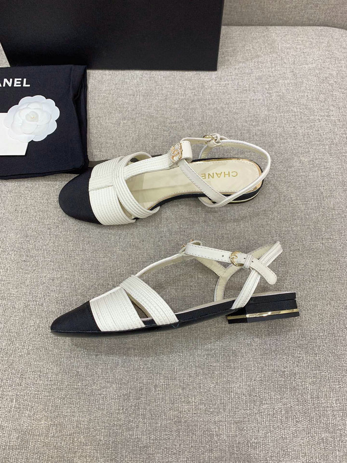 Chanel Sandals White CS03186