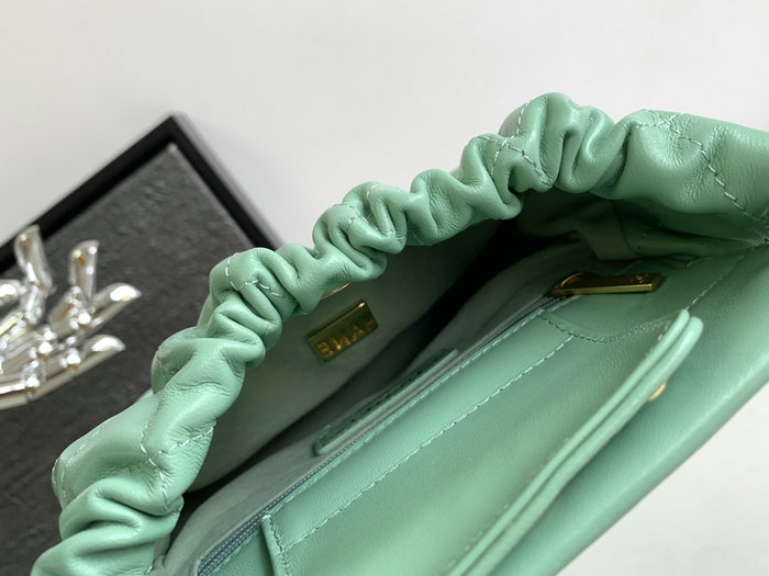 Chanel Small Bucket Bag Green AS3793